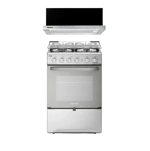Cocina Fensa 4 Platos F 2808 T + Campana de Cocina Extractora FX 6270 Fensa