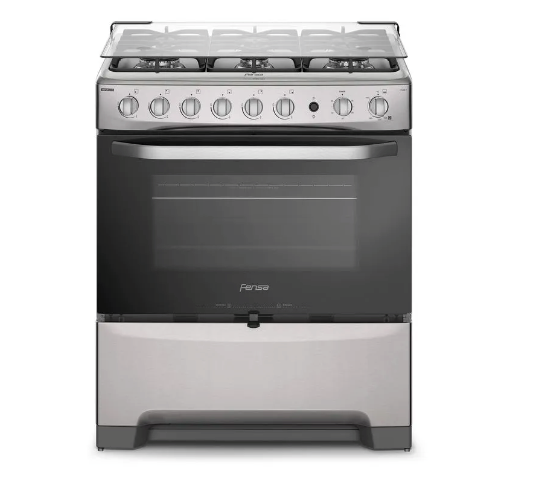 Cocina a Gas 6 Platos Fensa Experience con VaporBake y Timer F 5300 T Inox
