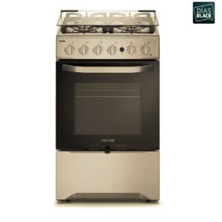 Cocina a Gas 4 Platos Fensa Experience con VaporBake y Timer F 2606 T Inox