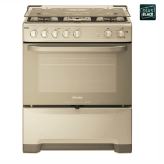 Cocina a Gas 5 Platos Fensa Experience con VaporBake y Triple Llama F 5500 T Inox