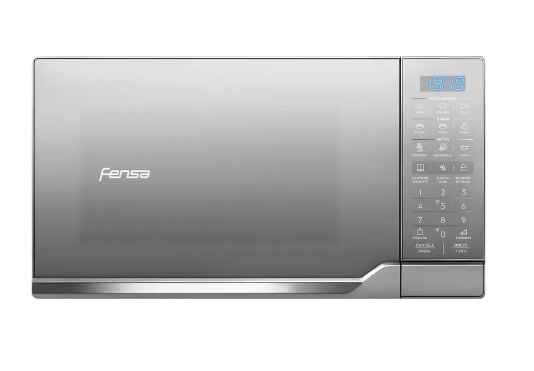 Microondas Fensa Digital 25 Litros Espejado Gris NMDO25S5GCRG